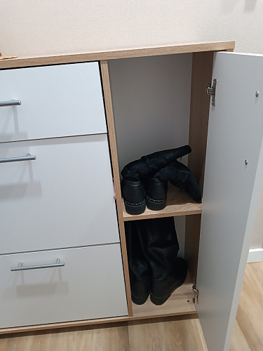 Обувница ТП-4 дуб сонома / белый фото покупателя 27