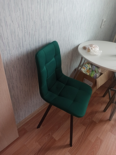 Стул на металлокаркасе Чилли синий / белый фото покупателя 1372