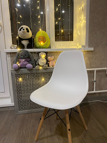 Стул Cindy Eames mod. 001 white / natural фото покупателя 53