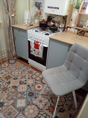 Стул на металлокаркасе Чилли К темно-серый (velutto 32) / черный фото покупателя 322