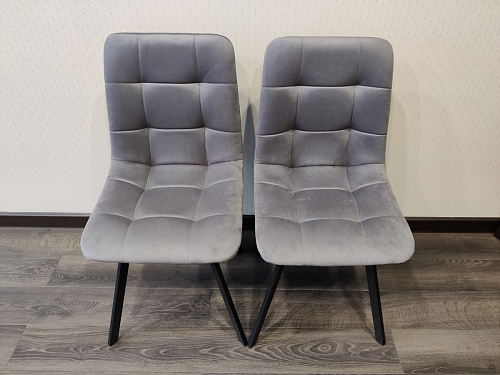 Стул на металлокаркасе Чилли черный / зеленый фото покупателя 727