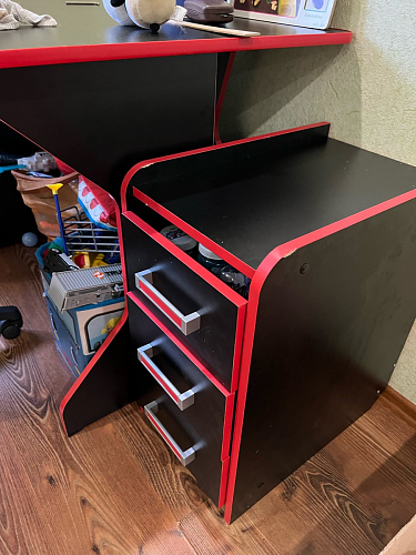 Тумба Ханна черная / красная  - Уцененный экземпляр фото покупателя 24