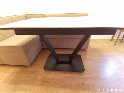 Стол на тумбе Бугун белый / золото фото покупателя 52