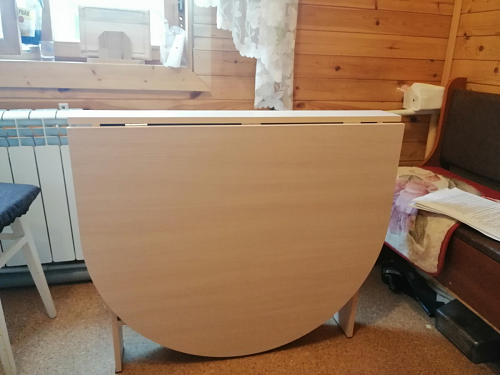 Стол обеденный раздвижной СтК12 дуб молочный фото покупателя 1