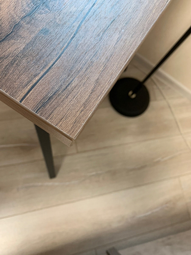 Стол Тринити Лофт 120 32 мм бетон / черный матовый фото покупателя 304