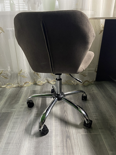 Компьютерное кресло Selfi Metalbl/Селфи Металбл серый велюр фото покупателя 2