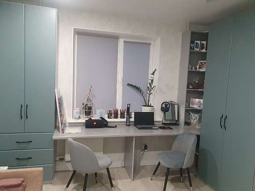 Стул на металлокаркасе Gabi 1 light blue / black / gold фото покупателя 26