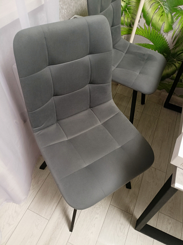 Комплект стульев Чилли 4 шт темно-серый / черный фото покупателя 234