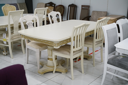 Деревянный стол Морнит 180(240)х100 орех темный / орех из шоурума 4