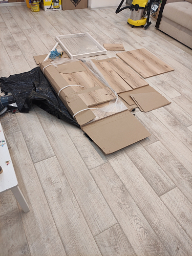 Письменный стол Битти Лофт 116х60х75 дуб вотан / черный матовый фото покупателя 98