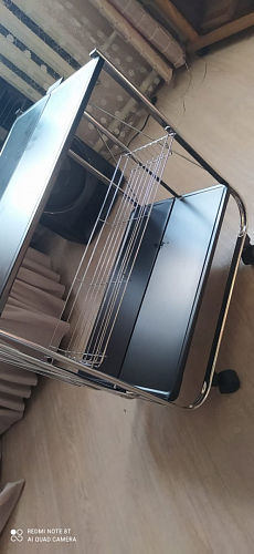 Столик сервировочный SC-5119 складной черный фото покупателя 3