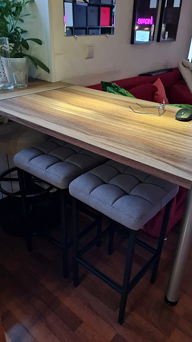 Барный стул Лофт катания лаванда / белый матовый фото покупателя 109