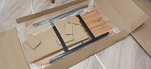 Стол раскладной Лота Лофт 120 25 мм юта / черный матовый фото покупателя 1000