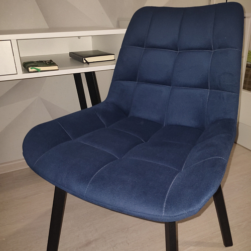 Стул на металлокаркасе Челси К бирюзовый / черный фото покупателя 127