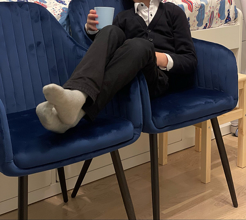 Стул на металлокаркасе Slam тёмно-серый фото покупателя 57