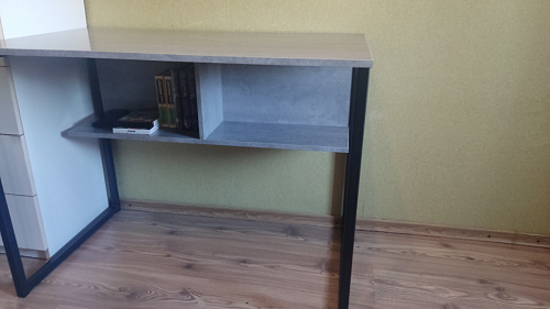 Письменный стол Клер Лофт черный матовый / бетон фото покупателя 44