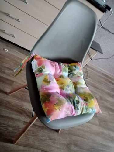 Пластиковый стул Eames PC-015 серо-голубой / дерево фото покупателя 214