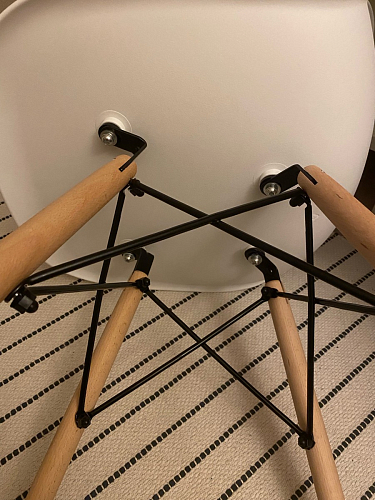 Стул Cindy Eames mod. 001 khaki / natural фото покупателя 96