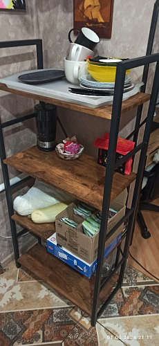 Стеллаж Ws-01/Вс-01 burnt/обгоревшее дерево фото покупателя 4