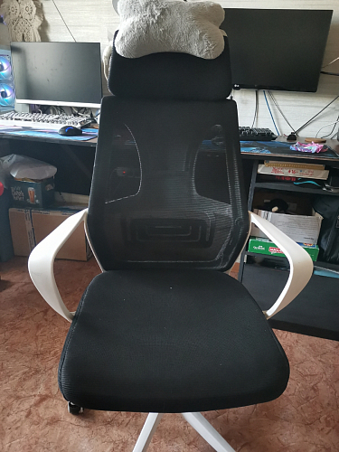 Компьютерное кресло Golem dark gray / gray / white фото покупателя 31