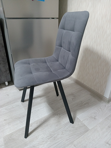 Стул на металлокаркасе Чилли светло-серый / белый каркас фото покупателя 180