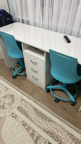 Компьютерное кресло Kiddy/Кидди бирюзовое ткань (сетка) фото покупателя 1