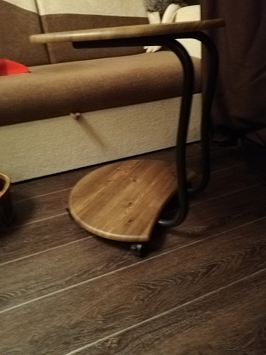 Журнальный столик Андромеда черный матовый / старое дерево фото покупателя 6