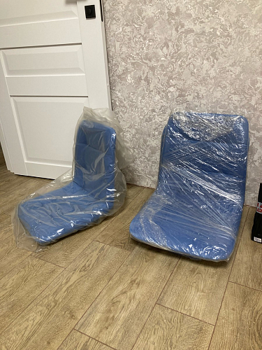 Стул на металлокаркасе Чилли К черный / зеленый фото покупателя 577