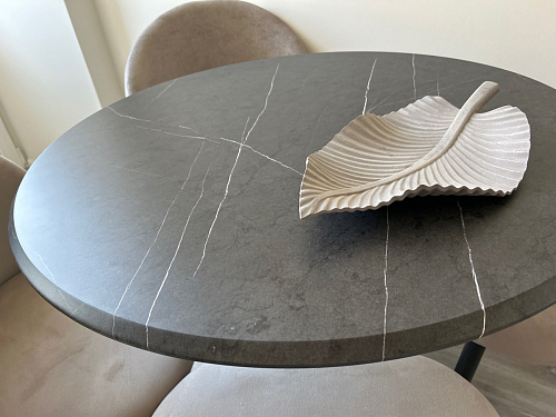 Стол Тулип 90х73 дуб вотан / белый  - Уцененный экземпляр фото покупателя 28