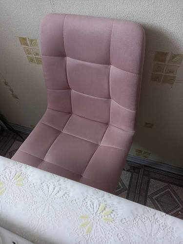 Стул на металлокаркасе Чилли синяя ткань / белый фото покупателя 680