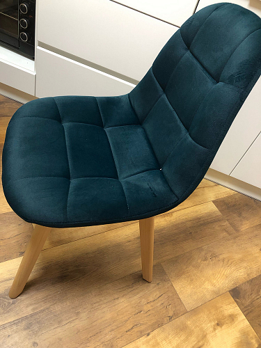 Деревянный стул Filip blue / wood фото покупателя 4