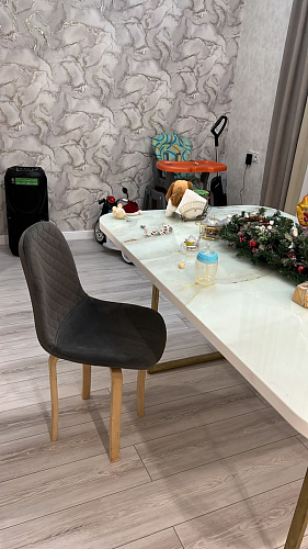 Стул на металлокаркасе Dabl wine red фото покупателя 11