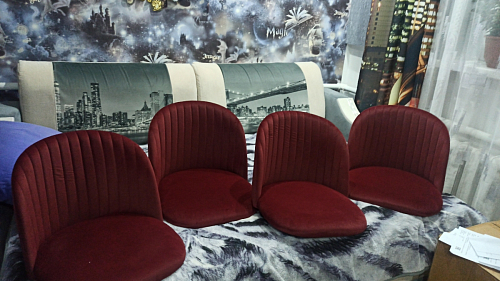 Стул на металлокаркасе Gabi 1 light purple / black фото покупателя 112