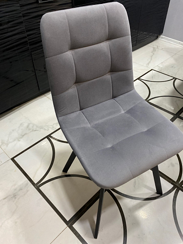 Стул на металлокаркасе Чилли синяя ткань / белый фото покупателя 41