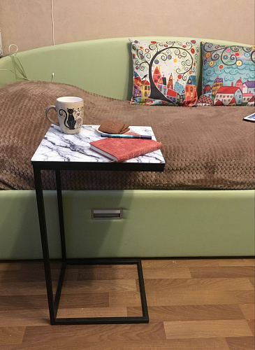 Журнальный столик Геркулес серый мрамор фото покупателя 4