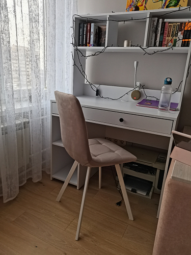 Стул на металлокаркасе Чилли черный / зеленый фото покупателя 1078