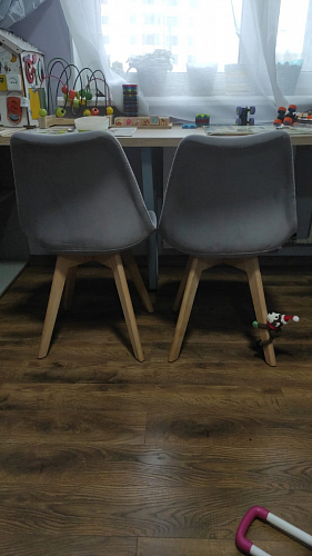 Деревянный стул Bonuss light gray / wood фото покупателя 37