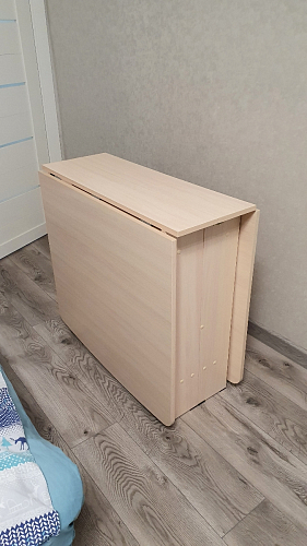 Стол обеденный раздвижной СтК7 дуб молочный фото покупателя 140