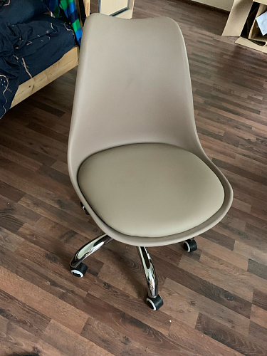 Компьютерное кресло Kolin с подушкой clear / white фото покупателя 489