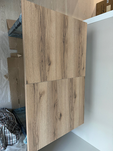 Деревянный стол Лота Лофт 120х75 белый матовый / дуб крафт золотой фото покупателя 470