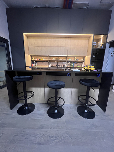 Барный стул 5008-LM Bruno черный/ хром фото покупателя 1