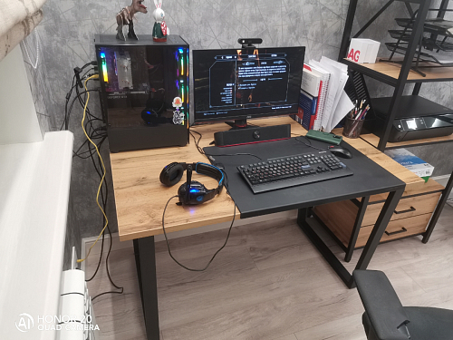 Деревянный стол Лота Лофт 140х80 дуб крафт табачный / черный матовый фото покупателя 62