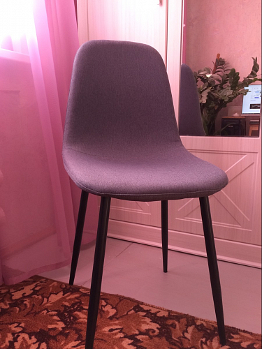 Стул на металлокаркасе Lilu pink / black фото покупателя 36