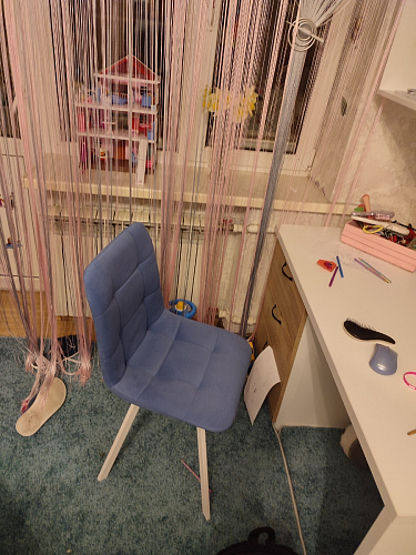 Стул на металлокаркасе Чилли бирюзовый / черный фото покупателя 1251