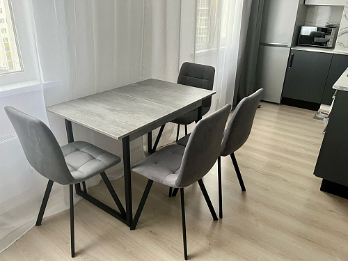 Комплект из "Стул на металлокаркасе Чилли розовый / черный каркас" 2 шт. фото покупателя 771