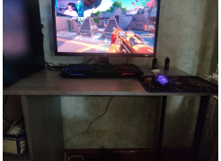 Письменный стол Челси Лофт дуб делано светлый / белый матовый фото покупателя 31