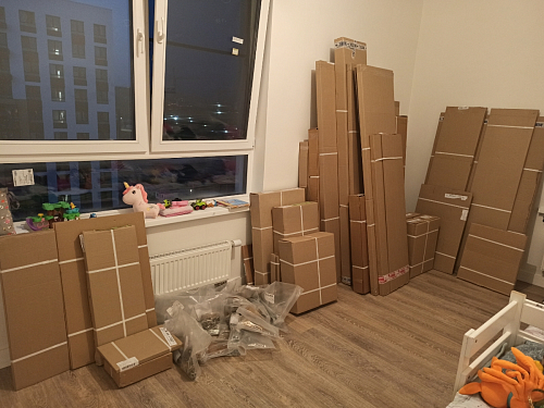 ТВ-тумба Эго Т-3 на ножках бетон светлый / белый глянец фото покупателя 57