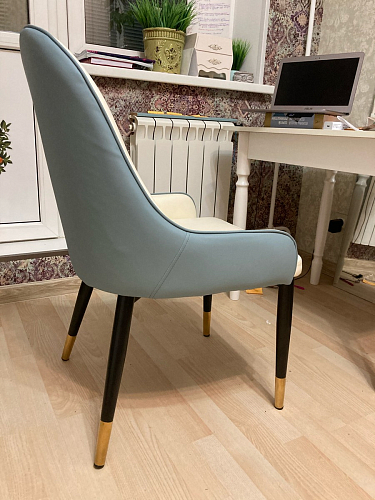 Стул на металлокаркасе Rendal light blue / white фото покупателя 9