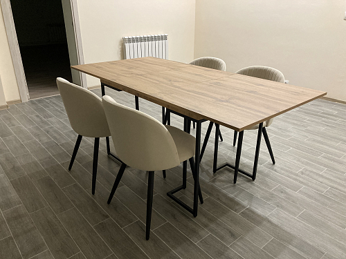 Стул на металлокаркасе Gabi latte / gold / black фото покупателя 872