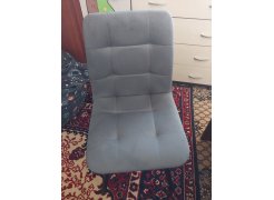 Стул на металлокаркасе Чилли синяя ткань / белый фото покупателя 623